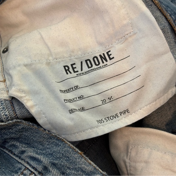 Re/Done 70s Stove Pipe Size 26 - Picture 5 of 6